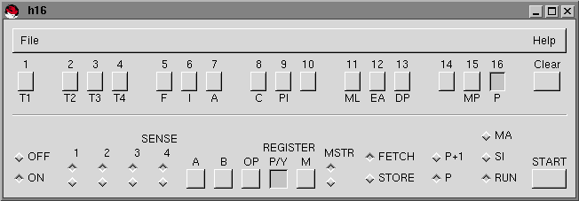 Emulator front-panel